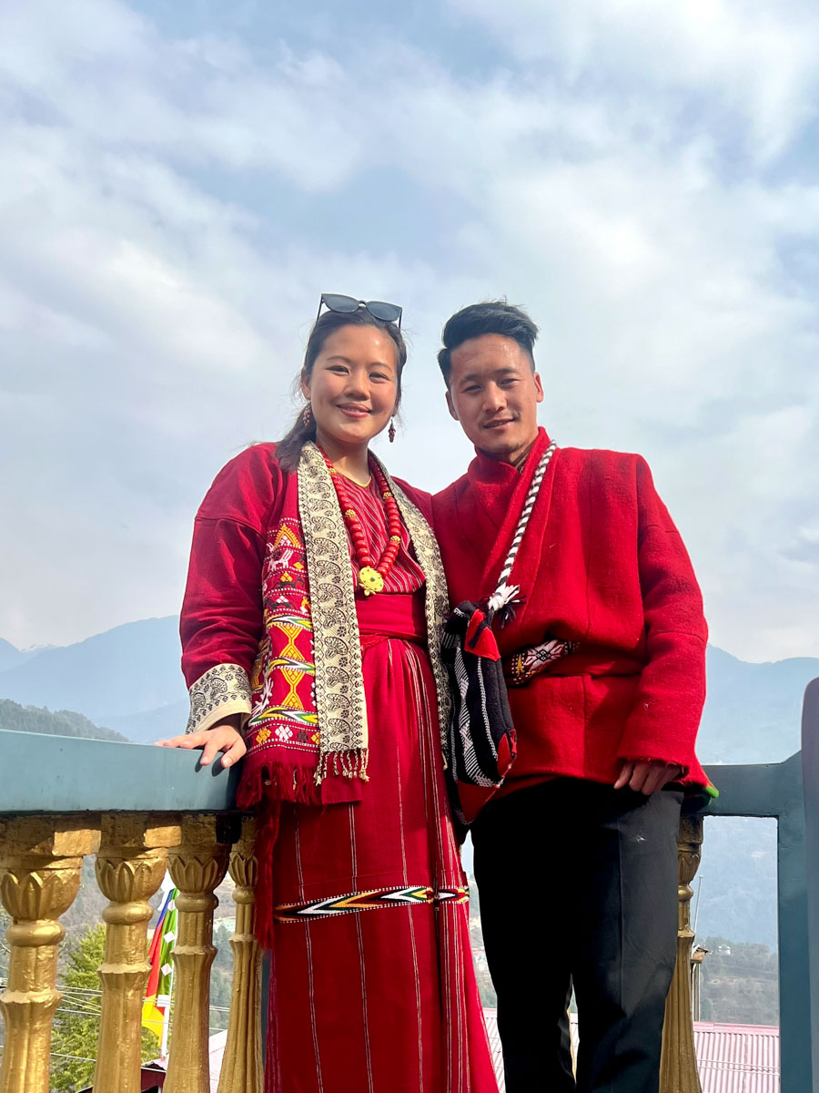 Christina and Rinchen at Jhamtse Gatsal