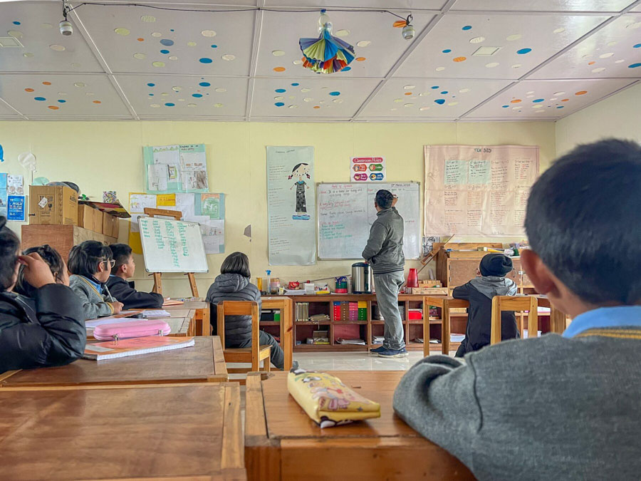 Students in classroom